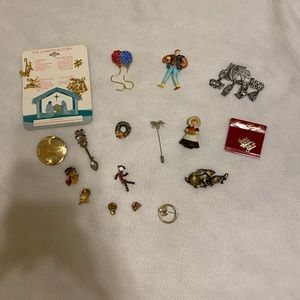 various pins